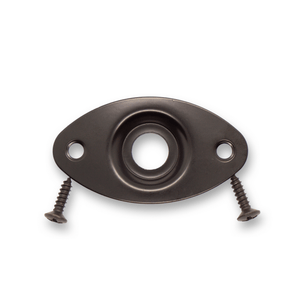 Jack Plate Oval 2 Hole (Various Finishes) - Parts - WM Guitars