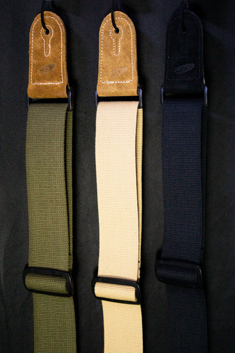 Leathergraft Cotton Webbing Guitar Straps (Various Colours) - Straps - Leathergraft