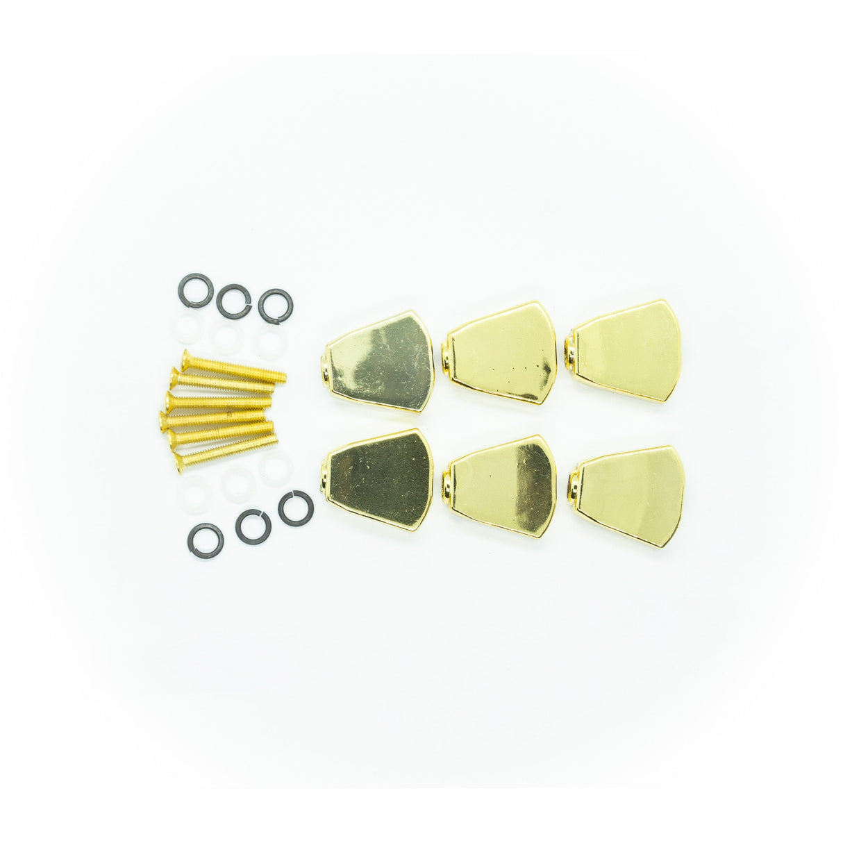 Machine Head Buttons and Fittings x6 Keystone/Tulip (Various Finishes) - parts - WM Guitars