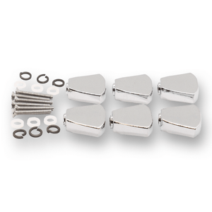 Machine Head Buttons and Fittings x6 Keystone/Tulip (Various Finishes) - parts - WM Guitars