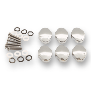 Machine Head Buttons and Fittings x6 Kluson Style (Various Finishes) - parts - WM Guitars