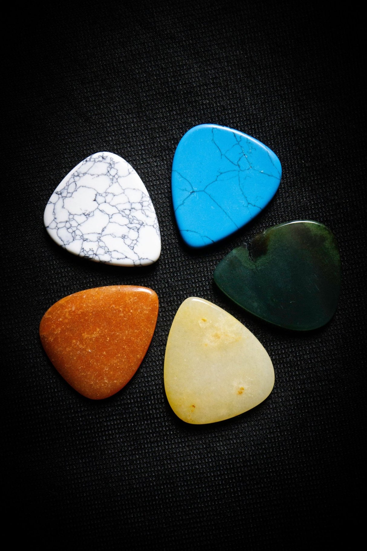 Natural Stone Guitar Picks (Various Types) | WM Guitars Exclusive - Picks - Moorland Distribution