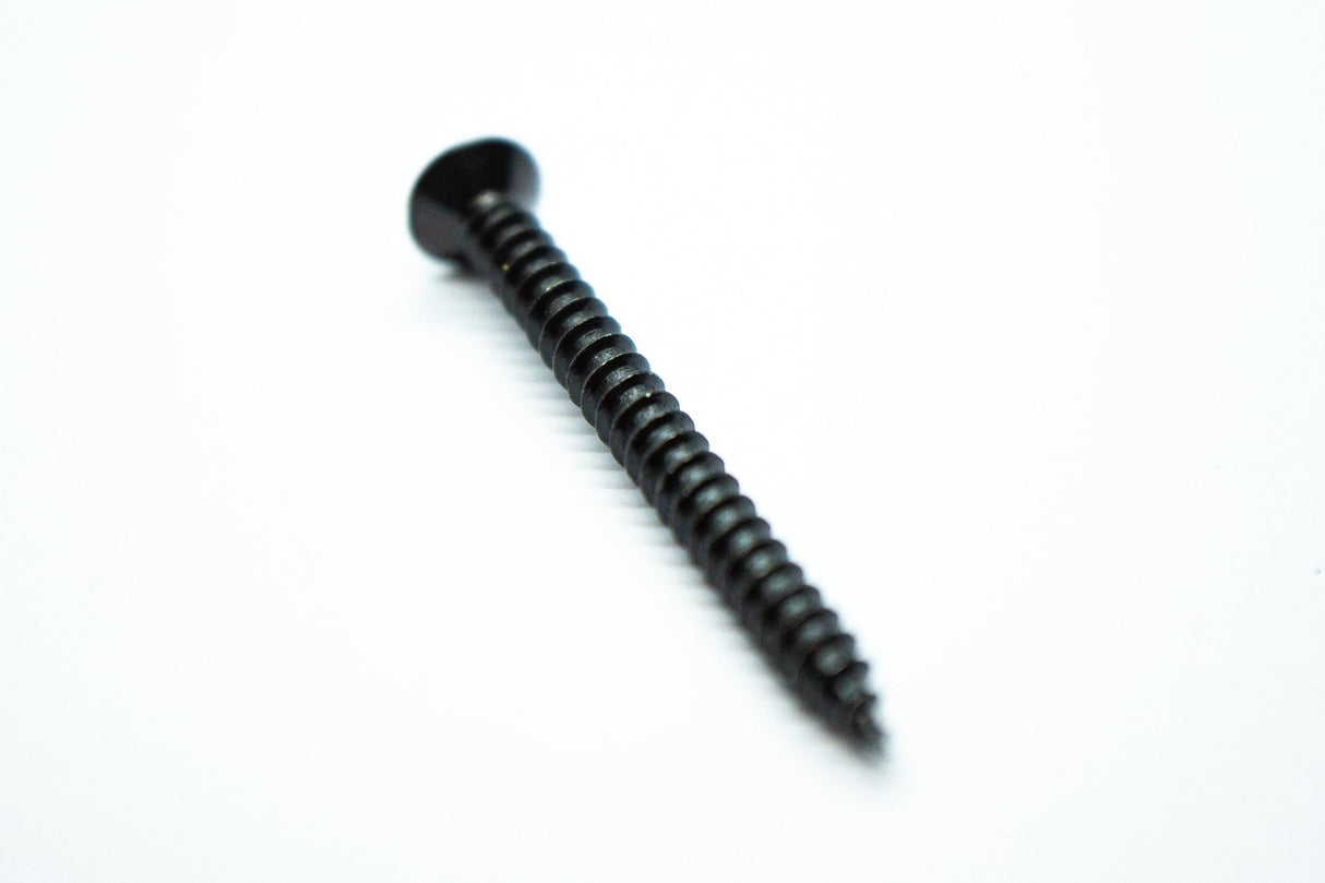 Neck Plate Screws (Black) x 4 - Parts - WM Guitars