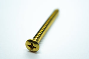 Neck Plate Screws (Gold) x 4 - Parts - WM Guitars