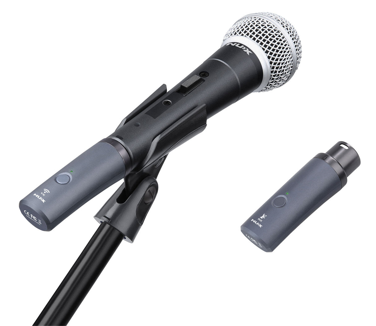 NU - X B - 3RC Rechargeable Wireless Microphone System 2.4GHz - Microphones - NU - X