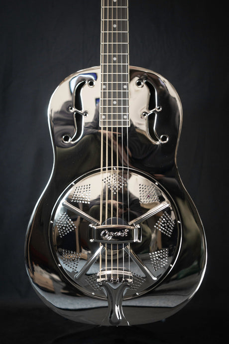 Ozark De Luxe Resonator Guitar 12 Fret Nickel Plate Steel - Ozark