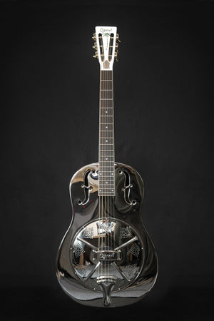 Ozark De Luxe Resonator Guitar 12 Fret Nickel Plate Steel - Ozark