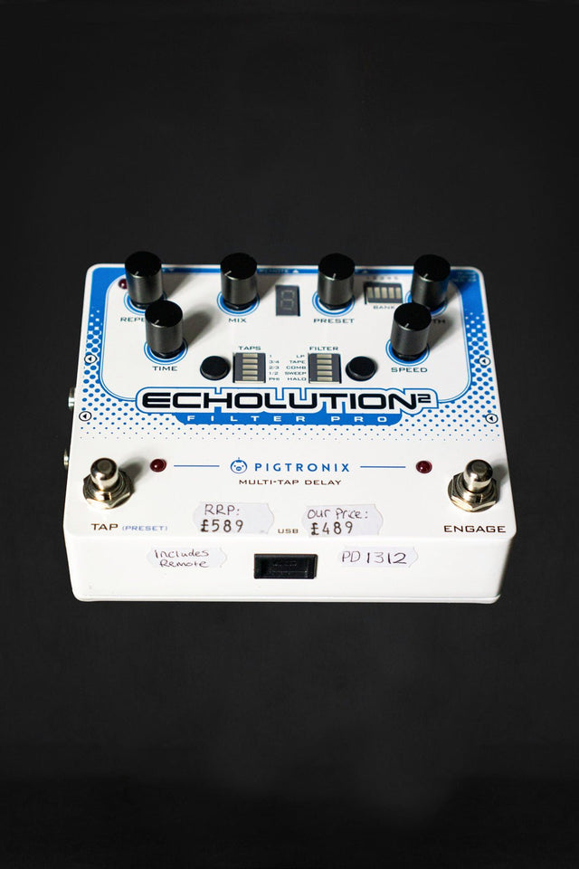 Pigtronix Echolution 2 w/ Remote Effects Pedal - Effects Pedals - Pigtronix