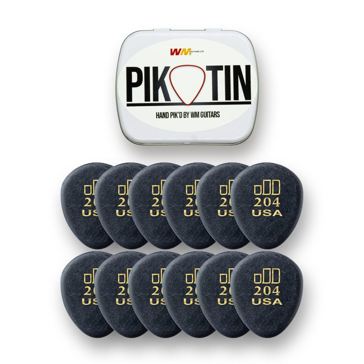 PikTin by WM Guitars 12x Dunlop Jazztone Picks (Multiple Sizes) - Picks - WM Guitars