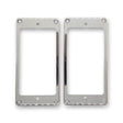 Plastic Humbucking Pickup Rings (Chrome) - WM Guitars