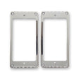 Plastic Humbucking Pickup Rings (Chrome) - WM Guitars
