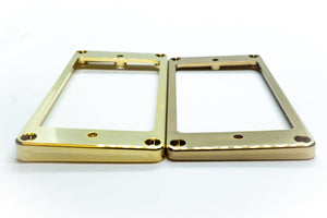 Plastic Humbucking Pickup Rings (Gold) - WM Guitars