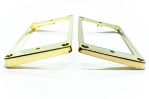 Plastic Humbucking Pickup Rings (Gold) - WM Guitars