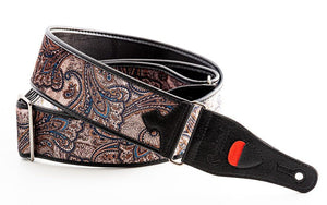 RightOn! Talisman Paisley Velvet Vegan Guitar Strap - Straps - RightOn!