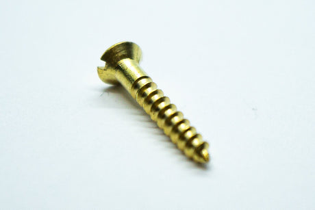 Slotted Brass Screws x 4 - WM Guitars