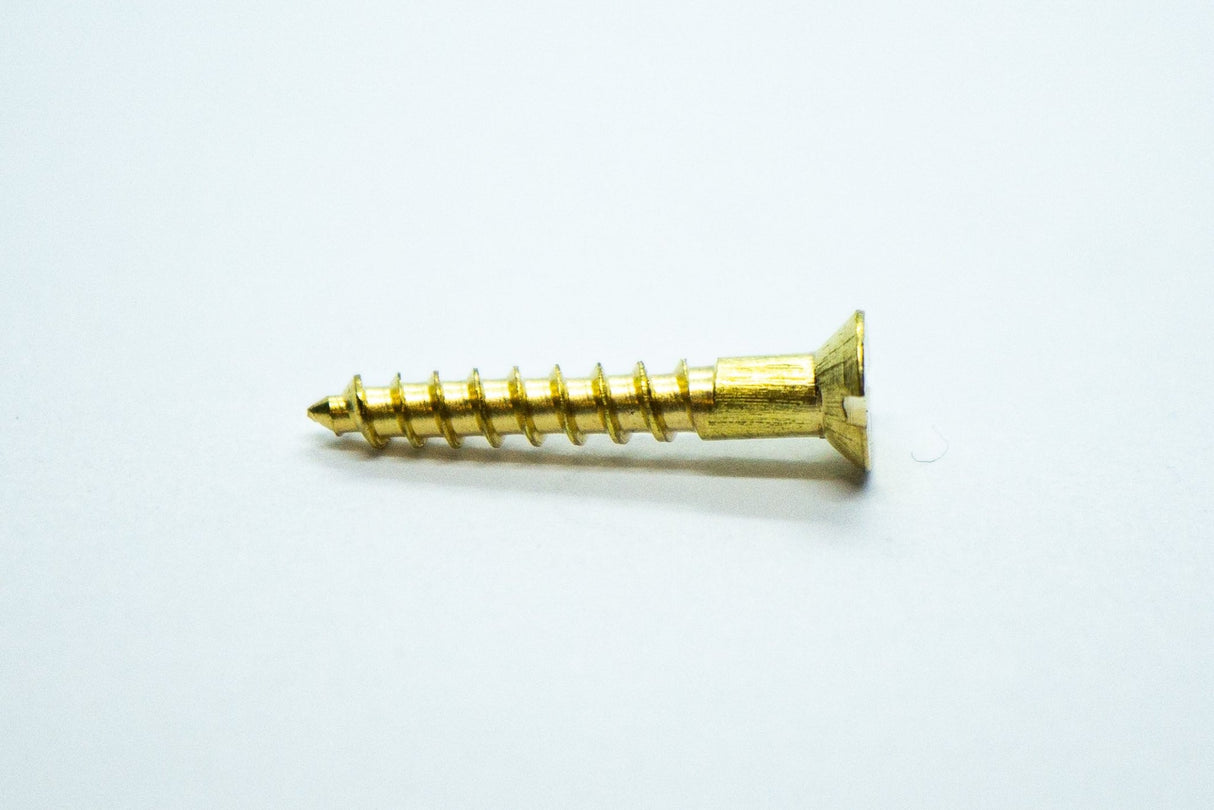 Slotted Brass Screws x 4 - WM Guitars