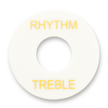 Toggle Switch Surround (White) - WM Guitars