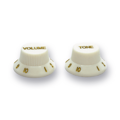 Top Hat Pot Knobs Strat Style (Various Colours) - Parts - WM Guitars