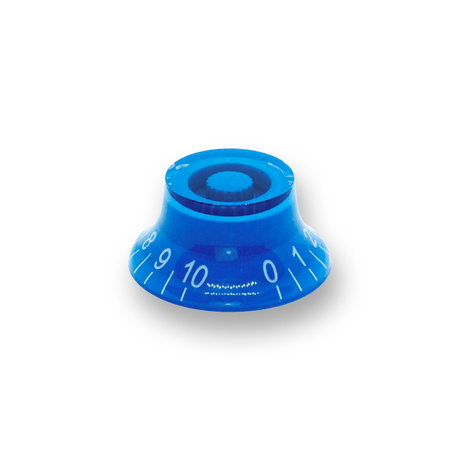 Top Hat Pot Knobs Transparent Tops (Various Colours) - Parts - WM Guitars