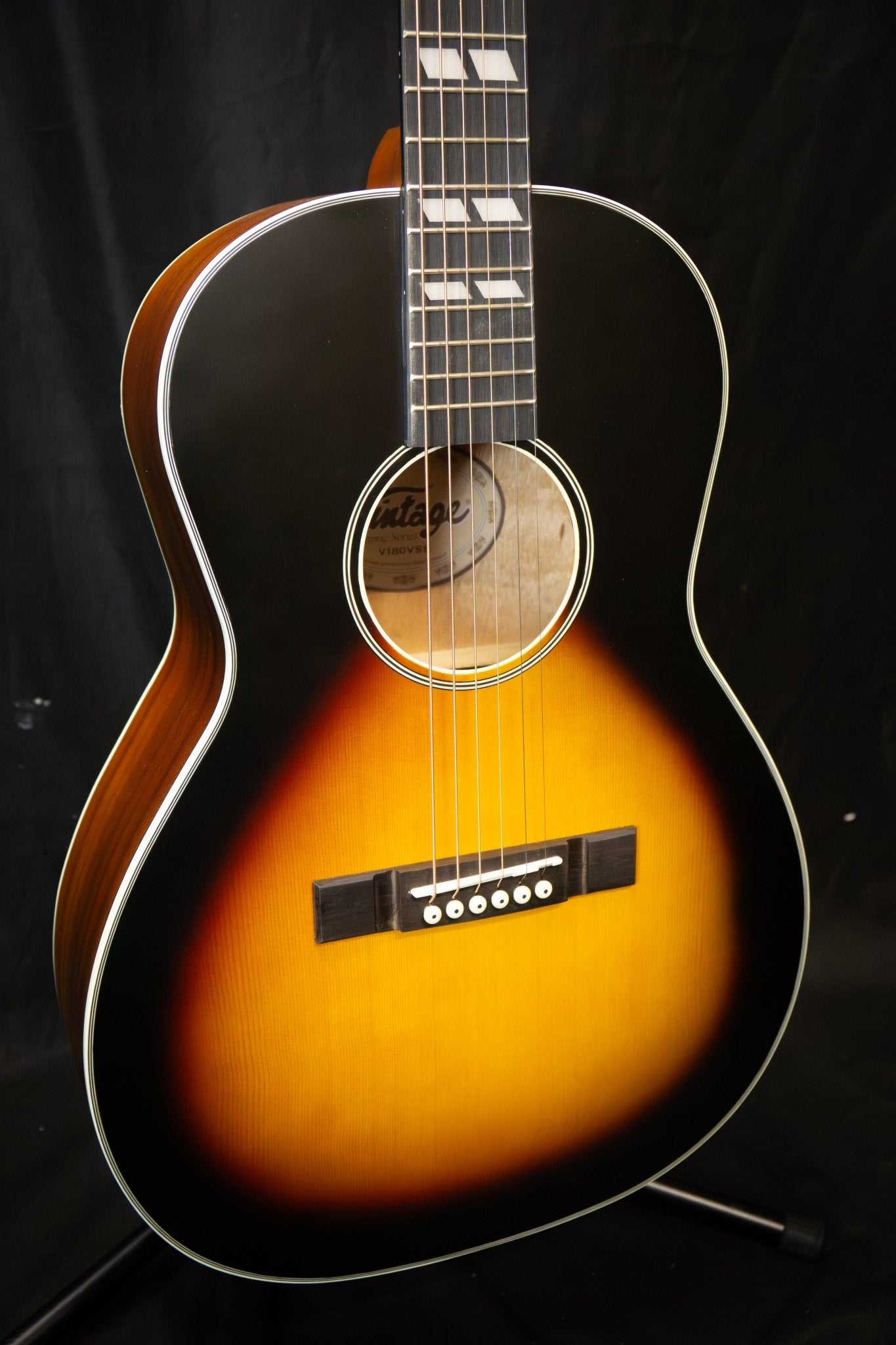 Vintage Historic Series Parlour Acoustic Guitar - Acoustic Guitars - Vintage