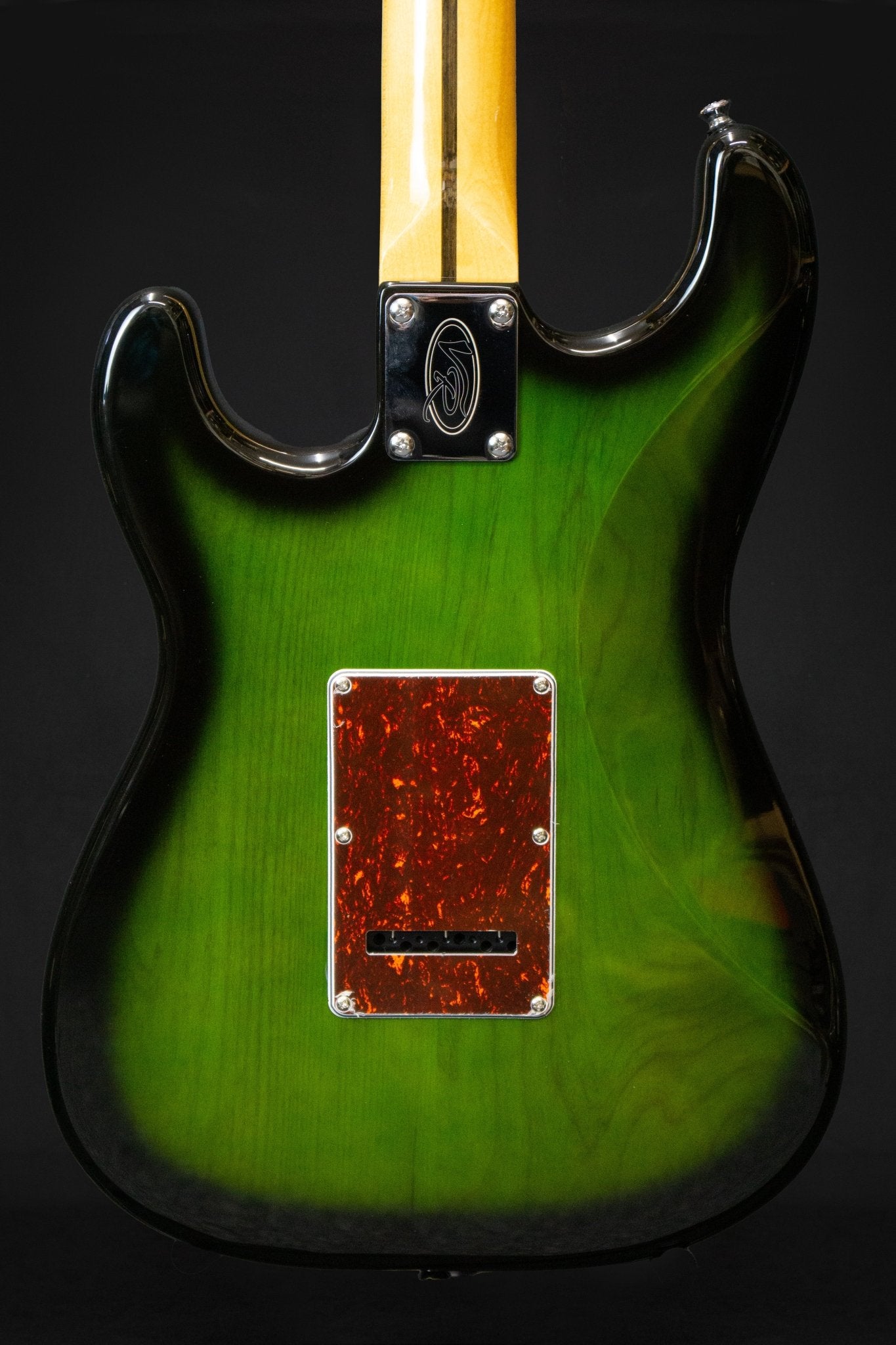 Vintage REVO Series 'Deluxe' Guitar Greenburst - Electric Guitars - Vintage