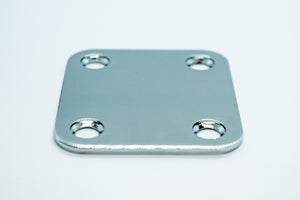 Vintage Style Neck Plate & Screws Set (Chrome) - Parts - WM Guitars