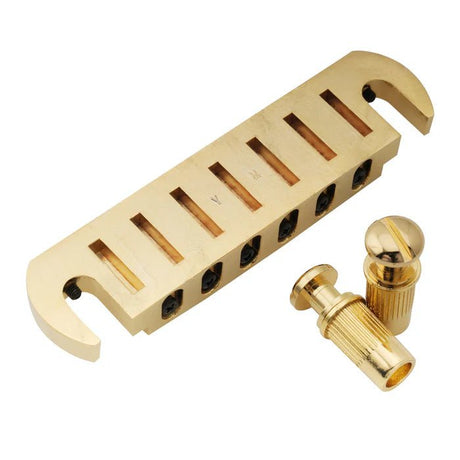 Wilkinson M Series 52.5mm String Spacing Adjustable Pigtail Style Wraparound Bridge - Parts - Wilkinson