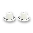 Witch Hat Reflector Knobs with T & V Lettering (x2) (Various Colours) - Parts - WM Guitars