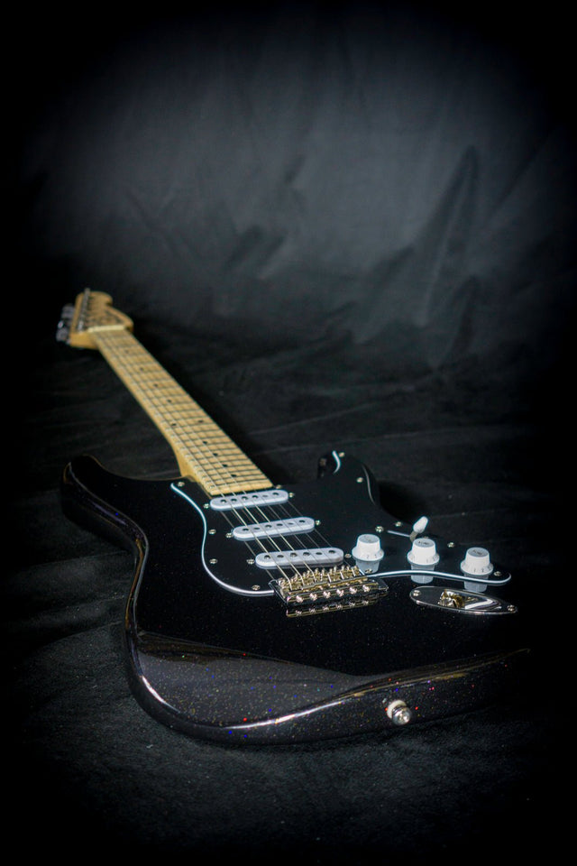 Woodstock Custom Stratocaster, Night Sky Finish 'Rock for Ukraine' - Electric Guitars - Woodstock