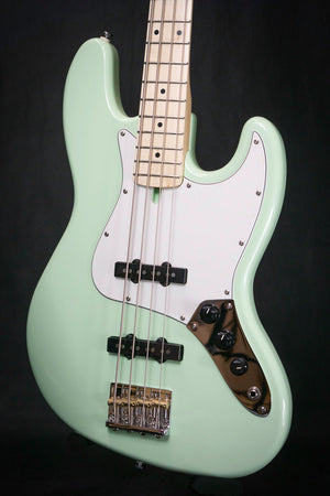 Woodstock J-Standard Bass, Surf Green 'Rock for Ukraine' - Electric Guitars - Woodstock