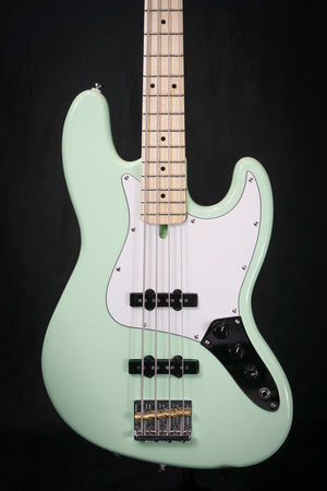 Woodstock J-Standard Bass, Surf Green 'Rock for Ukraine' - Electric Guitars - Woodstock