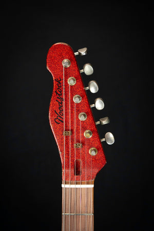 Woodstock 'Old Boy T Red Sparkle' with Vintage Gigbag (Pre - Owned) - Electric Guitars - Woodstock