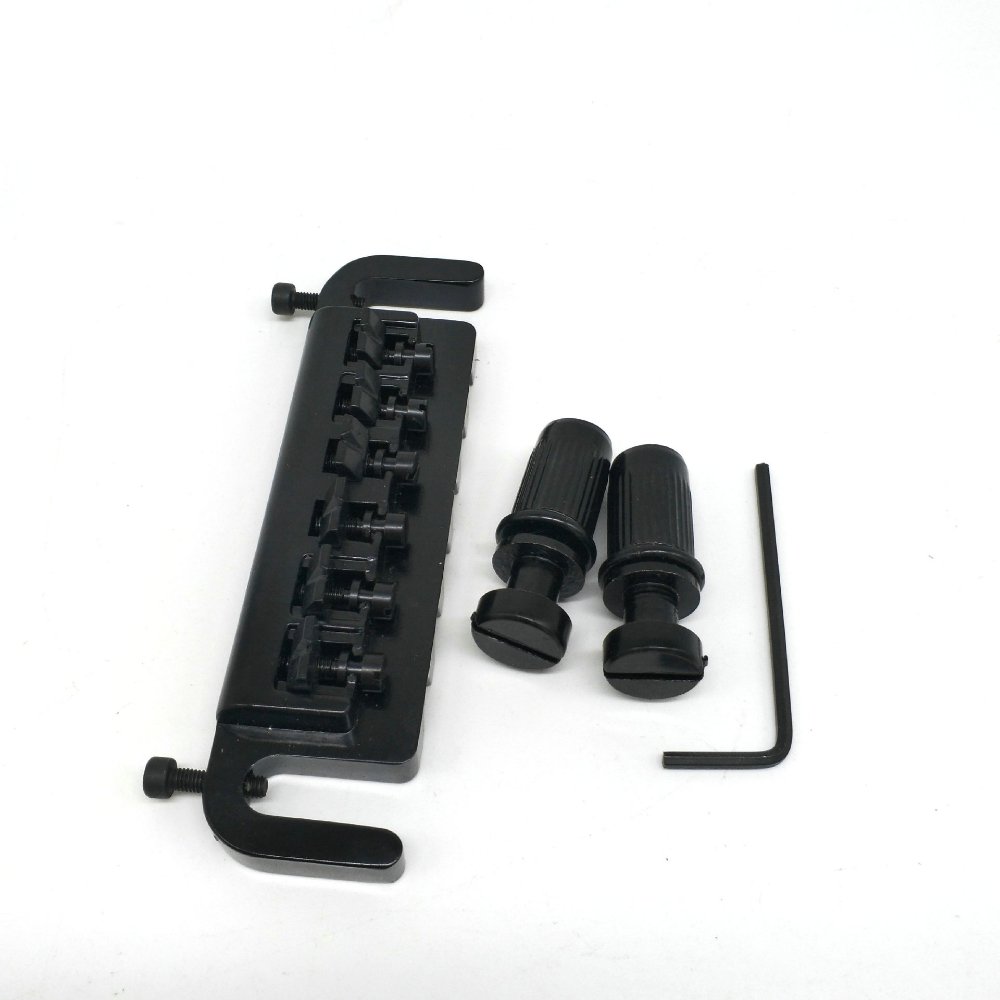 Wrap-Around Bridge Assembly (Black) - Parts - WM Guitars