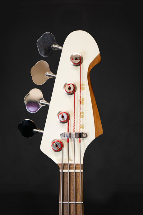 Zona Fenrir Custom Handmade Active Bass White Chocolate - Bass Guitars - Zona