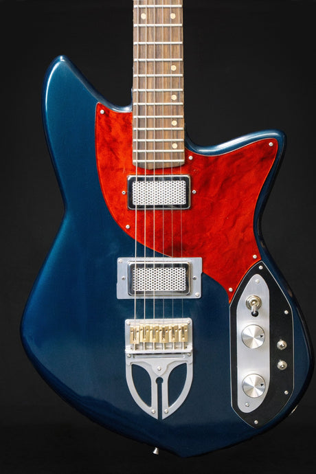 Zona Sulis Custom Petrol Blue Metallic Handmade Electric Guitar - Electric Guitars - Zona